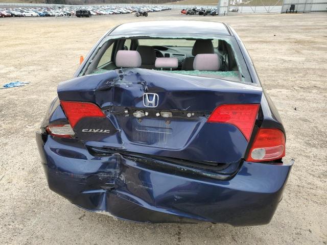 1HGFA16506L076732 - 2006 HONDA CIVIC LX BLUE photo 6