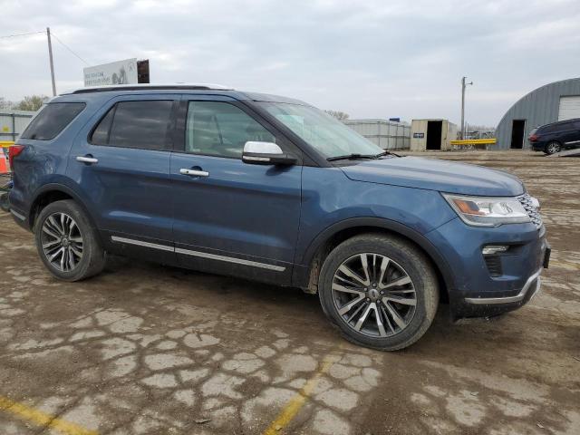 1FM5K8HT2JGC96267 - 2018 FORD EXPLORER PLATINUM BLUE photo 4