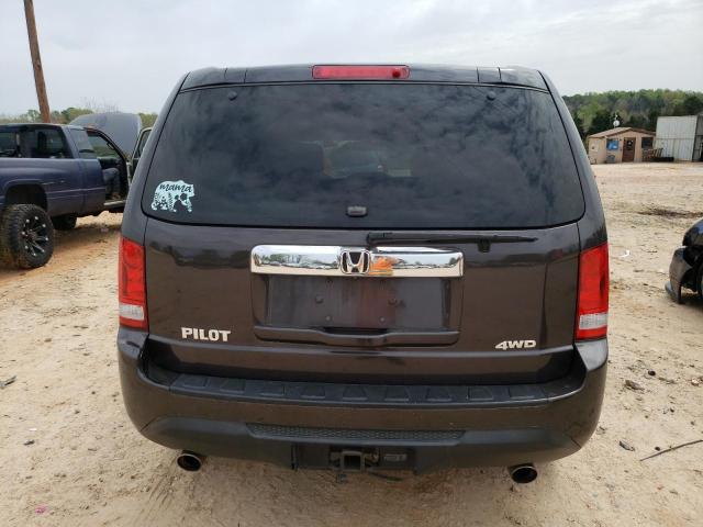 5FNYF4H54DB017657 - 2013 HONDA PILOT EXL BLACK photo 6