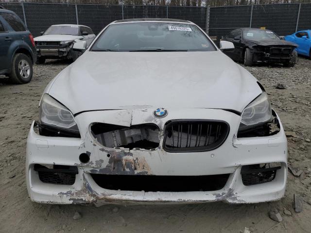 WBA6B4C54ED371324 - 2014 BMW 650 XI GRAN COUPE WHITE photo 5