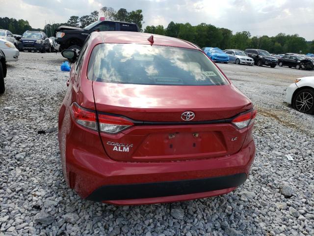 JTDEPRAE3LJ040118 - 2020 TOYOTA COROLLA LE RED photo 6