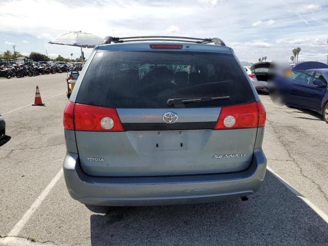 5TDZK23CX8S145204 - 2008 TOYOTA SIENNA CE BLUE photo 6