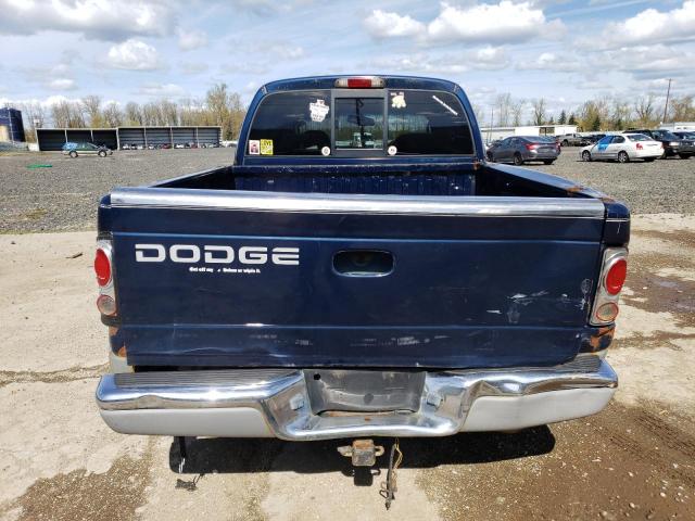 1B7GL2AXXYS735727 - 2000 DODGE DAKOTA QUAD BLUE photo 6