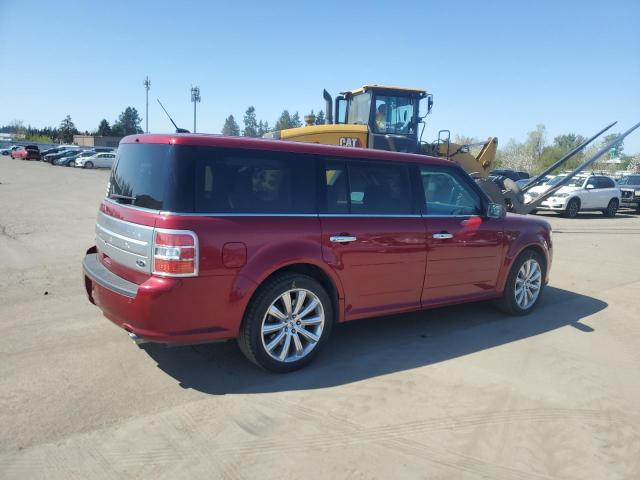 2FMGK5D80KBA26763 - 2019 FORD FLEX LIMITED RED photo 3