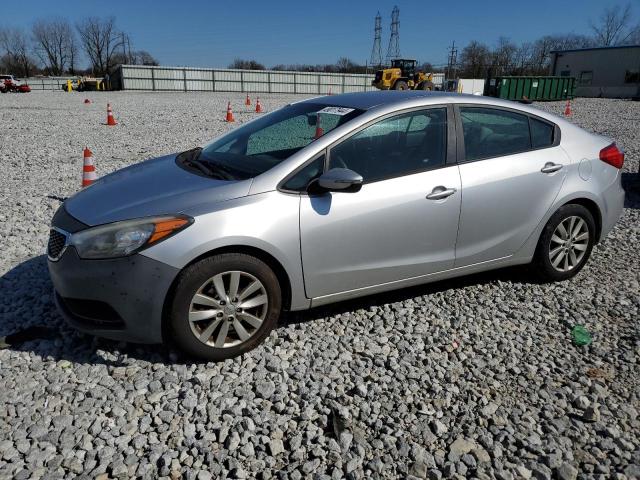 KNAFX4A67E5074362 - 2014 KIA FORTE LX SILVER photo 1