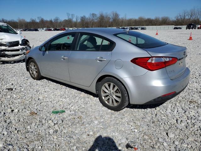 KNAFX4A67E5074362 - 2014 KIA FORTE LX SILVER photo 2