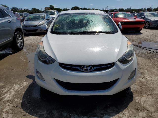 5NPDH4AE1DH380549 - 2013 HYUNDAI ELANTRA GLS WHITE photo 5