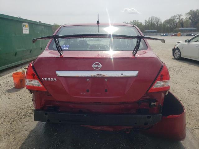 3N1BC1AP0BL406242 - 2011 NISSAN VERSA S RED photo 6