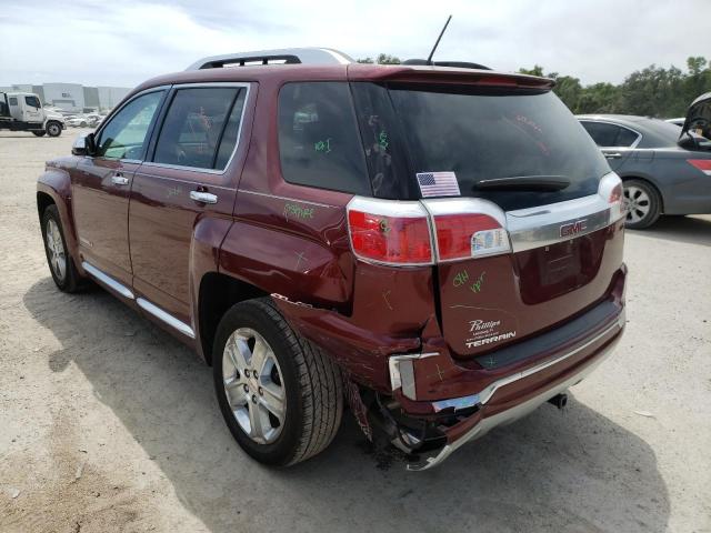 2GKALREK1G6314207 - 2016 GMC TERRAIN DENALI RED photo 2