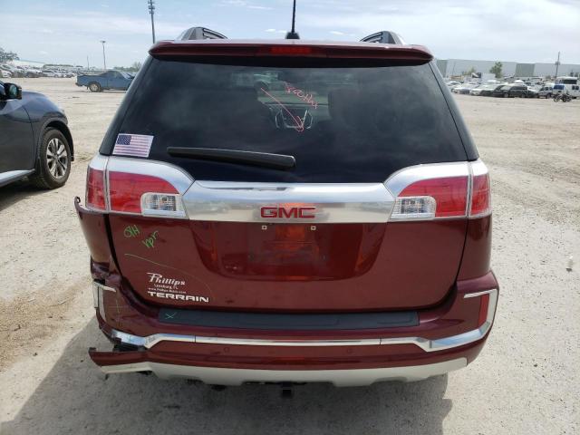 2GKALREK1G6314207 - 2016 GMC TERRAIN DENALI RED photo 6