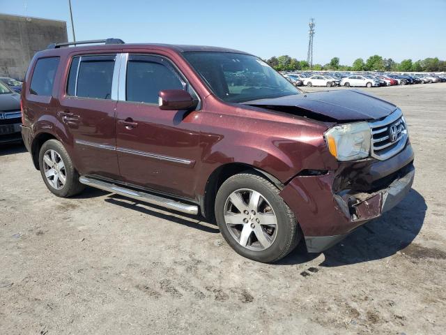 5FNYF4H99DB035249 - 2013 HONDA PILOT TOURING BURGUNDY photo 4