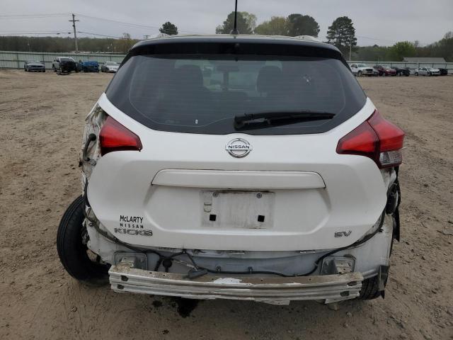 3N1CP5CU7KL562927 - 2019 NISSAN KICKS S WHITE photo 6