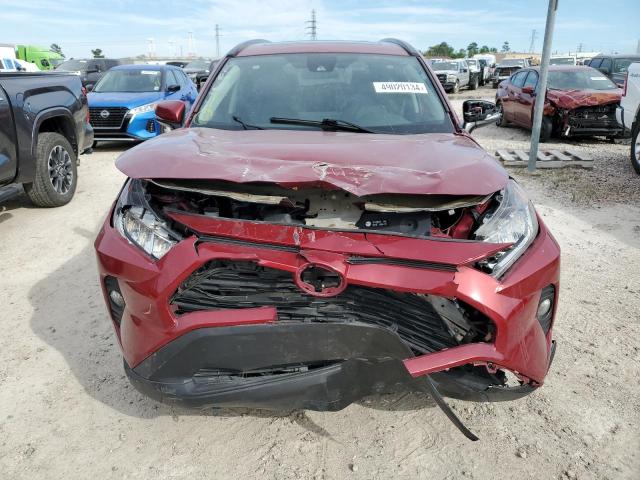 2T3C1RFV0MW118536 - 2021 TOYOTA RAV4 XLE PREMIUM RED photo 5