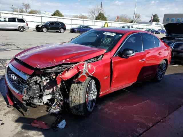 JN1FV7AR8KM830323 - 2019 INFINITI Q50 RED SPORT 400 RED photo 1