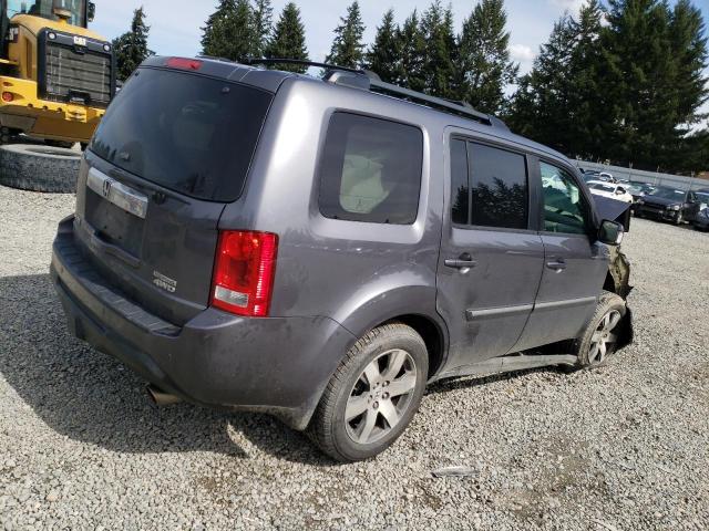 5FNYF4H98EB033283 - 2014 HONDA PILOT TOURING GRAY photo 3