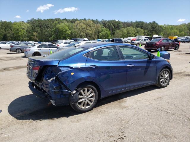 5NPDH4AE8GH658173 - 2016 HYUNDAI ELANTRA SE BLUE photo 3