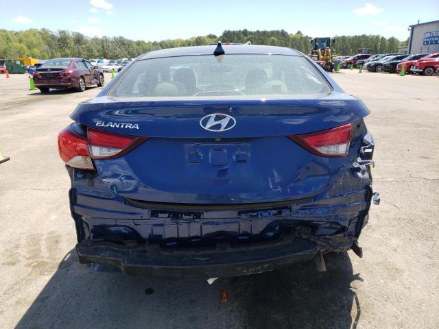 5NPDH4AE8GH658173 - 2016 HYUNDAI ELANTRA SE BLUE photo 6