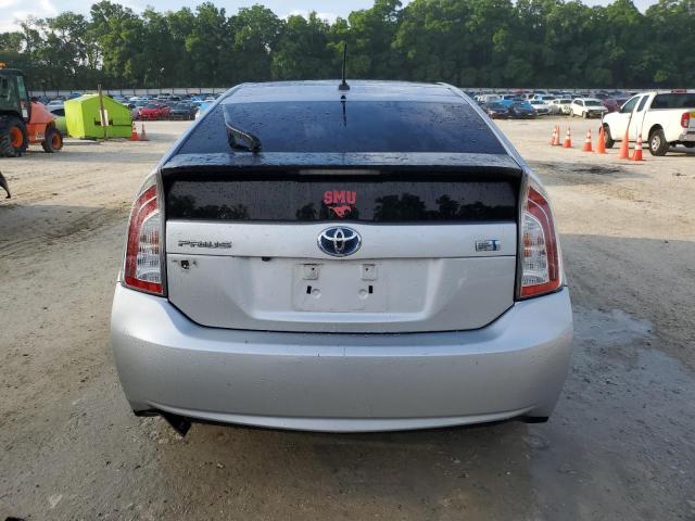 JTDKN3DU5C5485221 - 2012 TOYOTA PRIUS SILVER photo 6