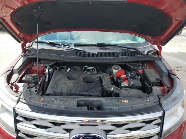 1FM5K8DH2JGA51146 - 2018 FORD EXPLORER XLT RED photo 12