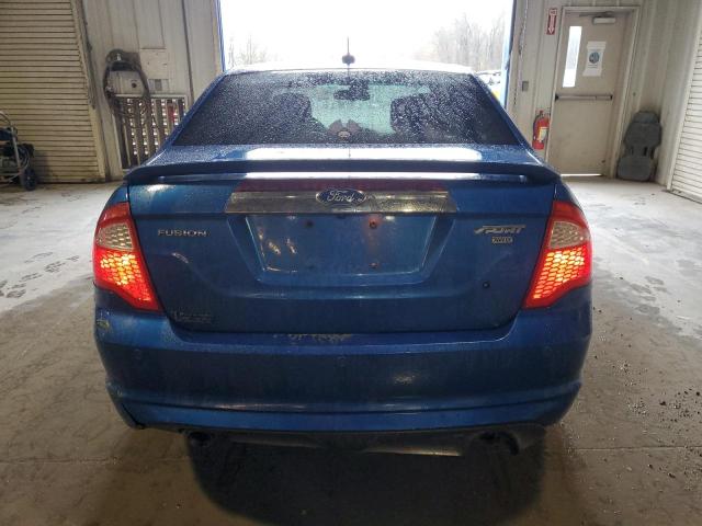 3FAHP0DC4BR291596 - 2011 FORD FUSION SPORT BLUE photo 6