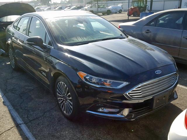 3FA6P0SUXHR329229 - 2017 FORD FUSION TITANIUM PHEV BLACK photo 1