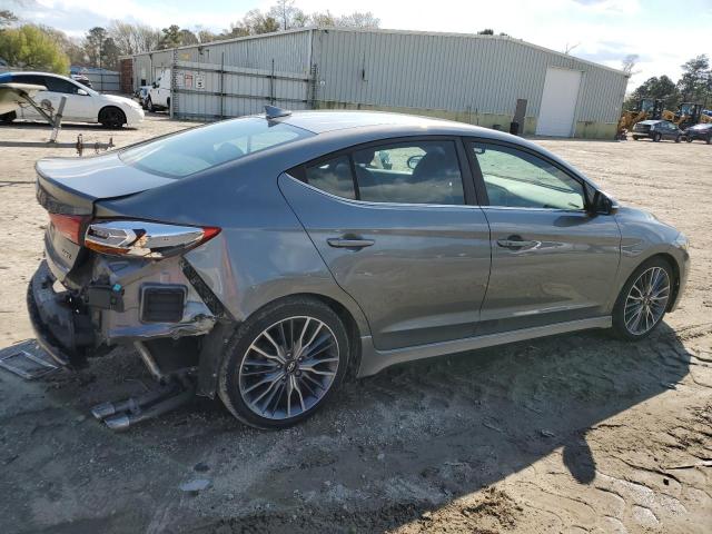 KMHD04LB8JU521933 - 2018 HYUNDAI ELANTRA EC SPORT CHARCOAL photo 3