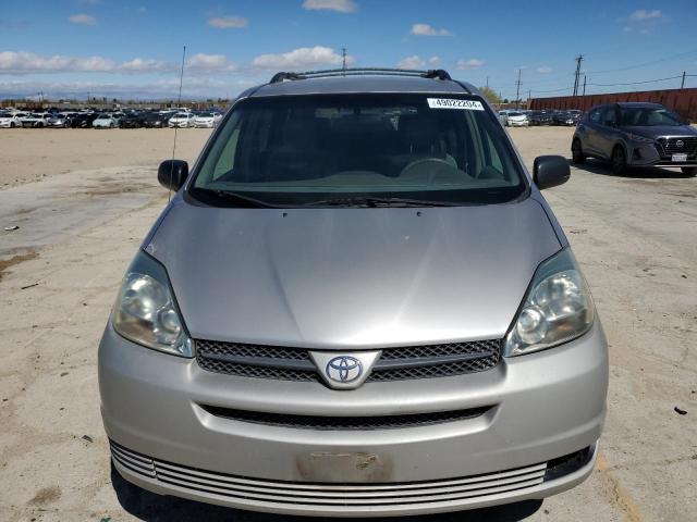 5TDZA23C44S181855 - 2004 TOYOTA SIENNA CE SILVER photo 5