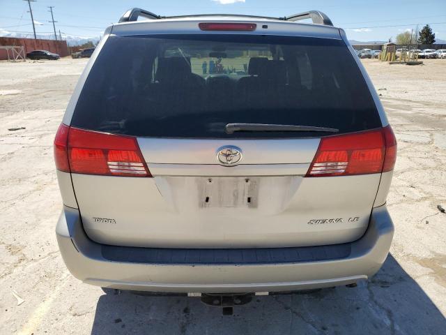 5TDZA23C44S181855 - 2004 TOYOTA SIENNA CE SILVER photo 6