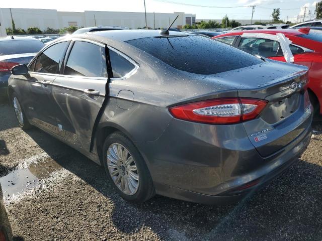 3FA6P0LU5ER234927 - 2014 FORD FUSION SE HYBRID CHARCOAL photo 2