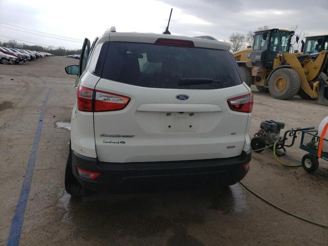 MAJ3S2GE7LC370701 - 2020 FORD ECOSPORT SE WHITE photo 6