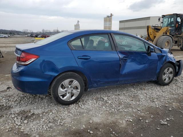 19XFB2F50DE071053 - 2013 HONDA CIVIC LX BLUE photo 3