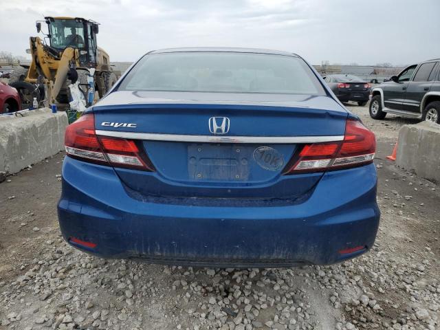 19XFB2F50DE071053 - 2013 HONDA CIVIC LX BLUE photo 6