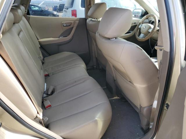 JN8AZ08W36W548216 - 2006 NISSAN MURANO SL CREAM photo 10