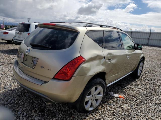 JN8AZ08W36W548216 - 2006 NISSAN MURANO SL CREAM photo 3