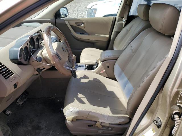 JN8AZ08W36W548216 - 2006 NISSAN MURANO SL CREAM photo 7