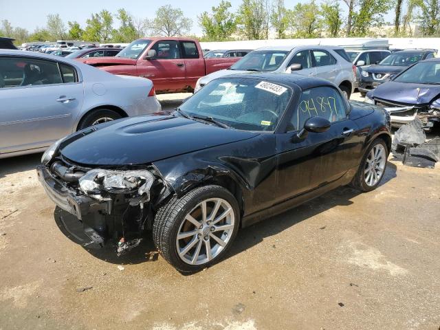 JM1NC26F180145645 - 2008 MAZDA MX-5 MIATA BLACK photo 1