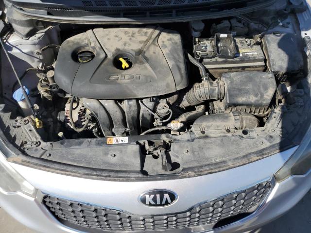 KNAFX4A87F5284057 - 2015 KIA FORTE EX SILVER photo 11