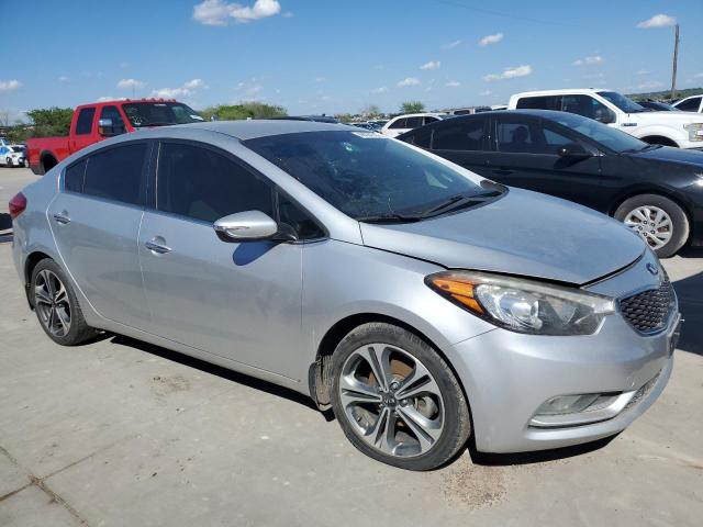 KNAFX4A87F5284057 - 2015 KIA FORTE EX SILVER photo 4