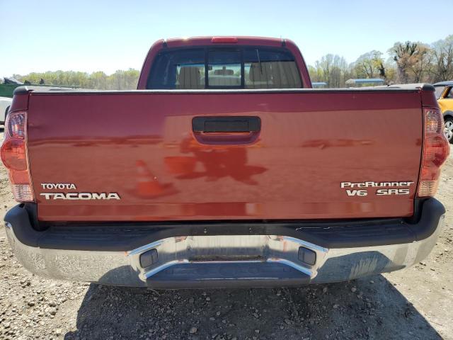 5TETU62N57Z432025 - 2007 TOYOTA TACOMA PRERUNNER ACCESS CAB RED photo 6