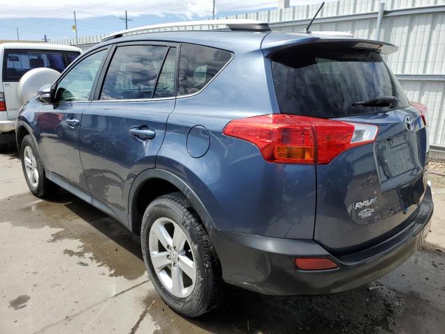 2T3RFREV9DW018657 - 2013 TOYOTA RAV4 XLE BLUE photo 2