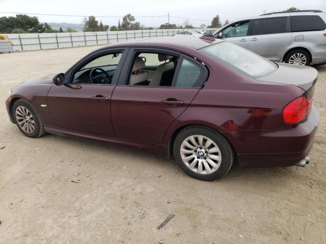 WBAPH57559NM33901 - 2009 BMW 328 I SULEV MAROON photo 2