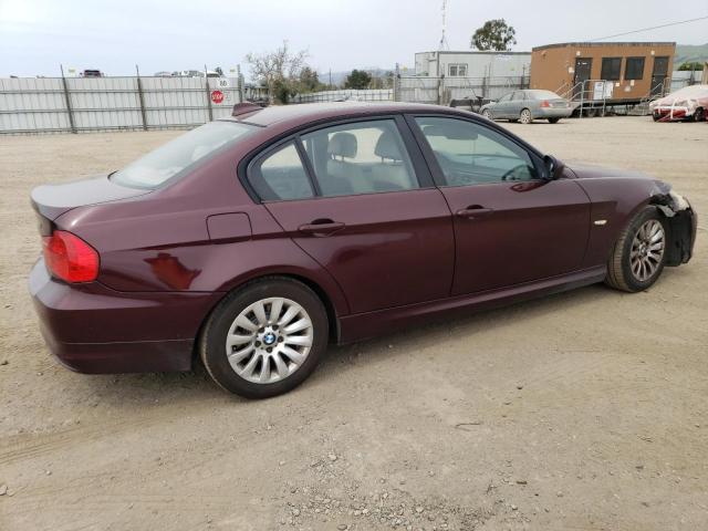 WBAPH57559NM33901 - 2009 BMW 328 I SULEV MAROON photo 3