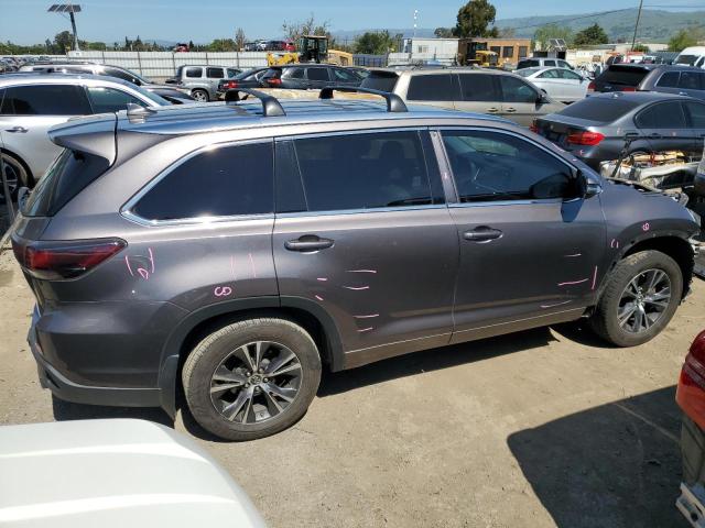 5TDJKRFH8GS278829 - 2016 TOYOTA HIGHLANDER XLE CHARCOAL photo 3