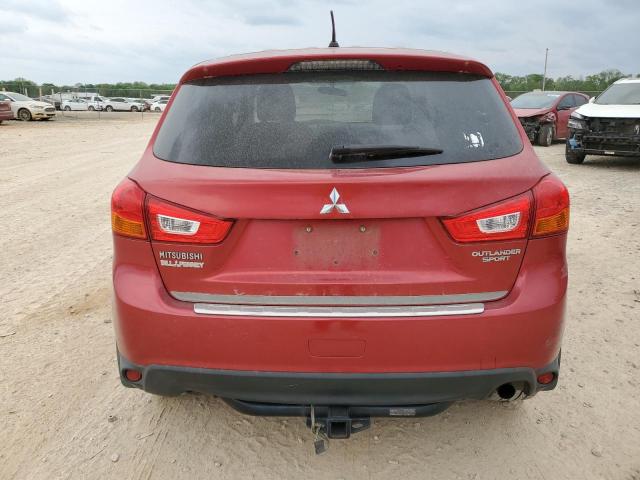 4A4AP3AUXDE021085 - 2013 MITSUBISHI OUTLANDER ES RED photo 6