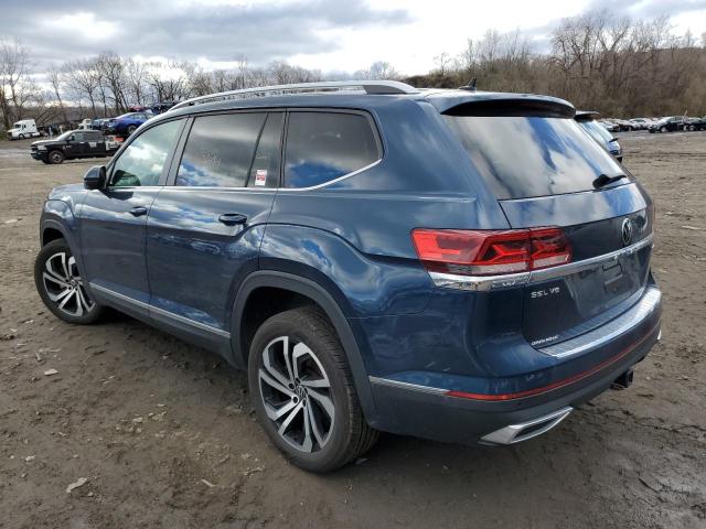 1V2BR2CA1NC538757 - 2022 VOLKSWAGEN ATLAS SEL BLUE photo 2