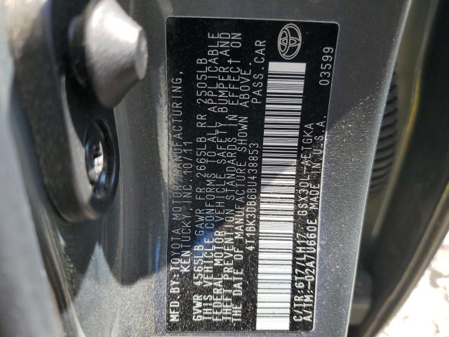 4T1BK3DB6BU438853 - 2011 TOYOTA AVALON BASE 绿色 照片 13