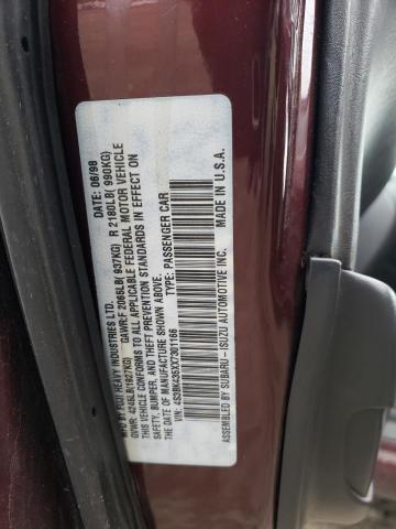 4S3BK435XX7301166 - 1999 SUBARU LEGACY L MAROON photo 12