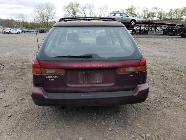 4S3BK435XX7301166 - 1999 SUBARU LEGACY L MAROON photo 6