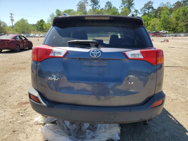 2T3ZFREV3EW098197 - 2014 TOYOTA RAV4 LE BLUE photo 6