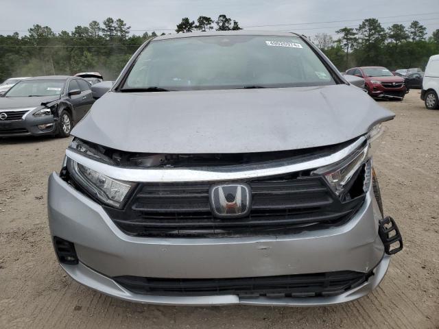 5FNRL6H71NB029731 - 2022 HONDA ODYSSEY EXL SILVER photo 5